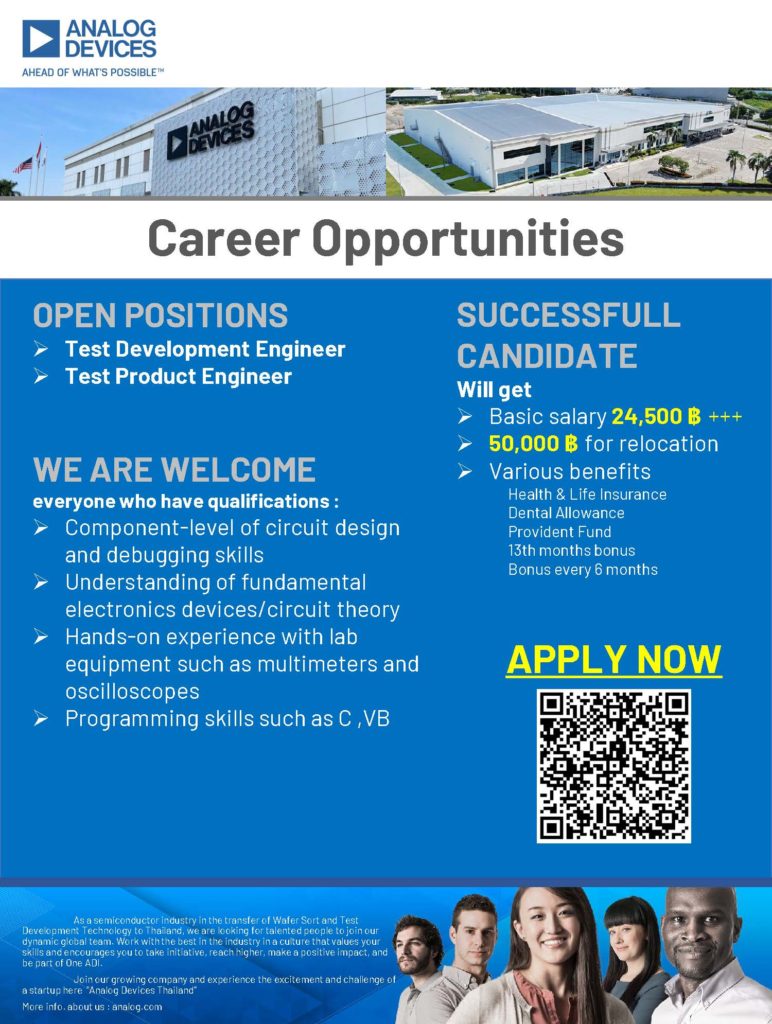 ANALOG DEVICES Job Openings! Department of Electrical and Computer